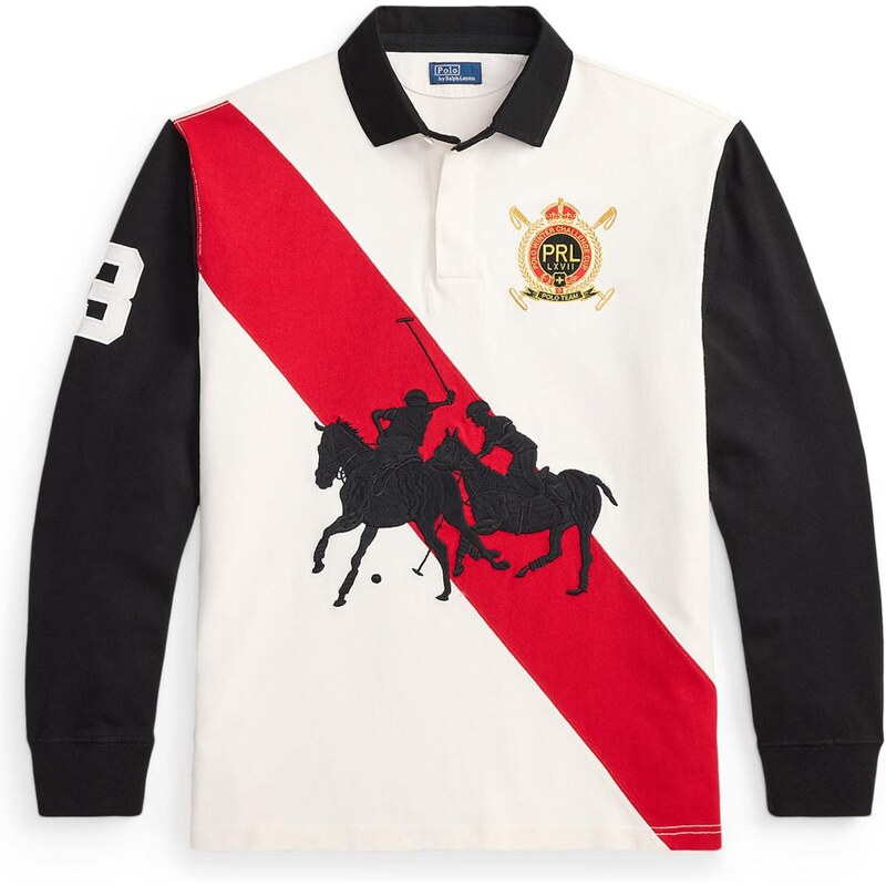Polo Ralph Lauren Tričko VINTAGE zlatě žlutá / červená / černá / bílá 111200965