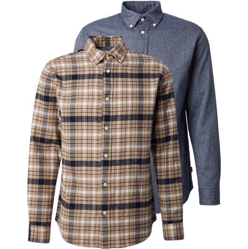 Jack & Jones Premium Košile JPRBLUBARKLEY béžová / námořnická