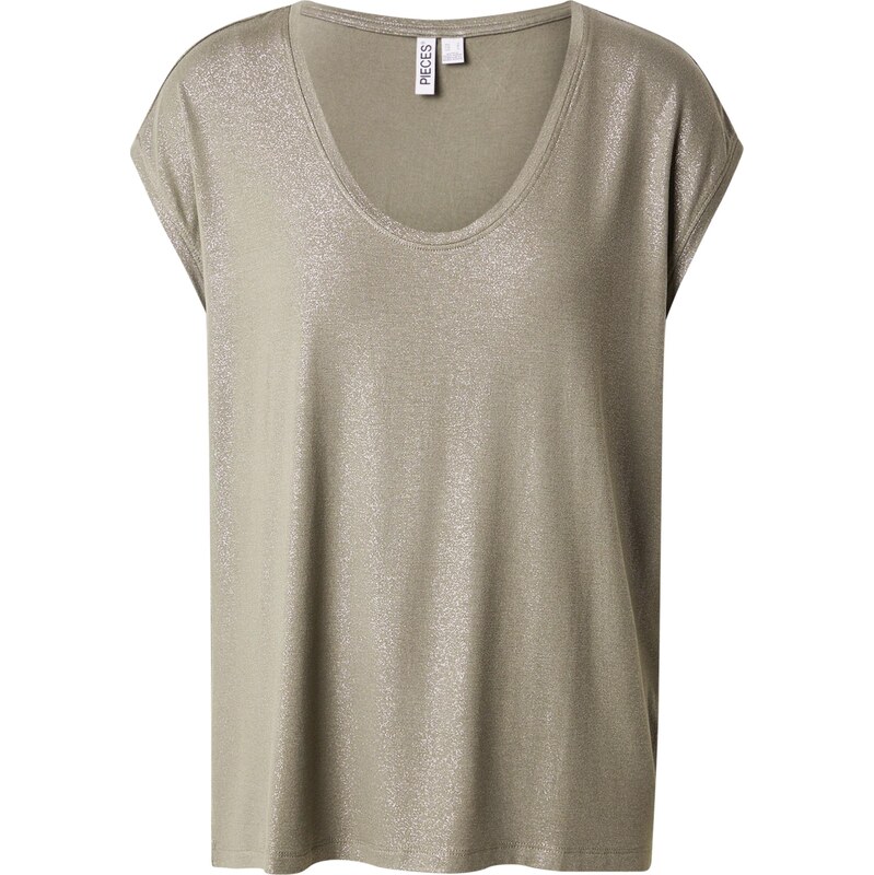 PIECES Tričko PCALICE khaki