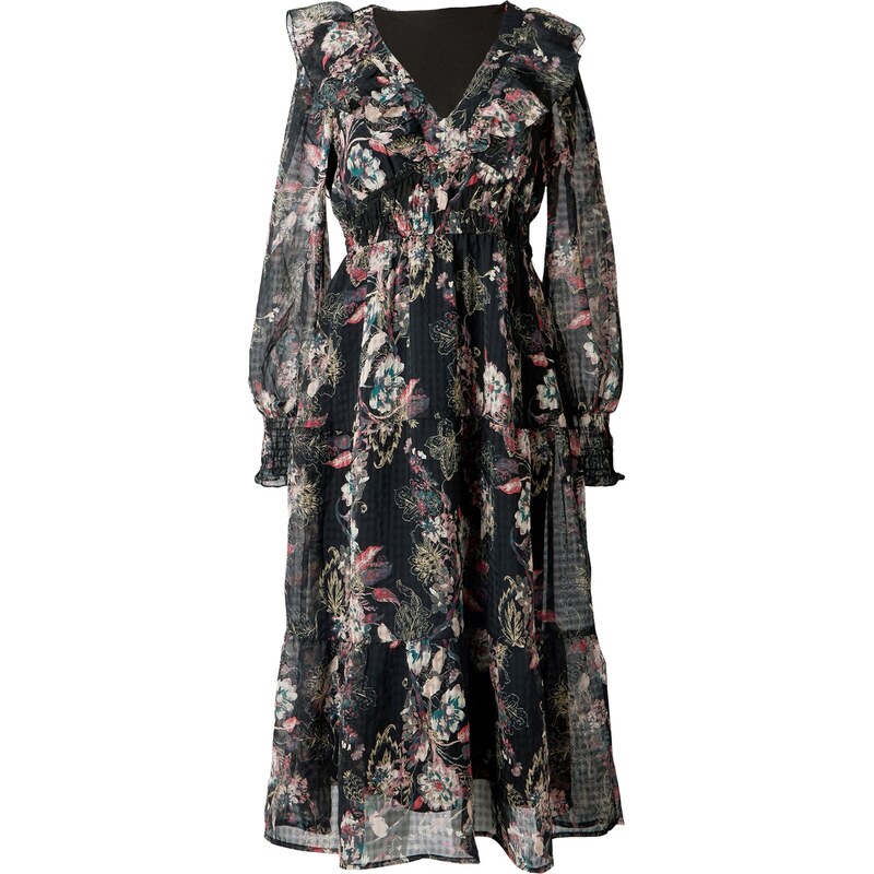 VERO MODA Šaty VMPetra petrolejová / starorůžová / světle