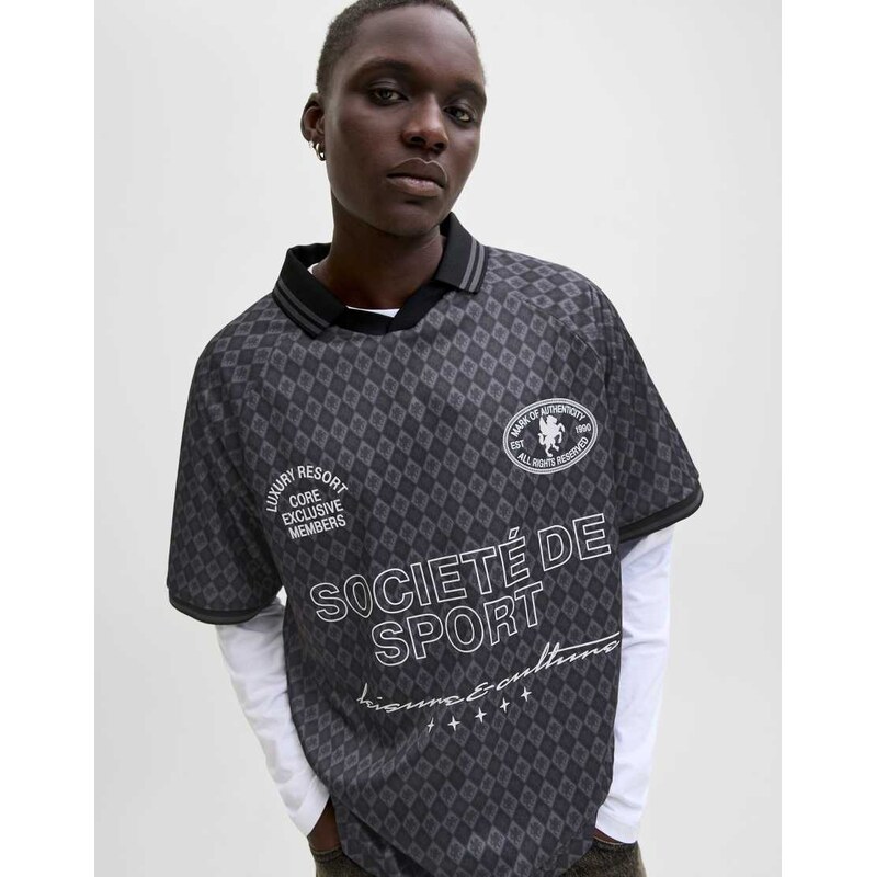 Jack & Jones Polo neck in phantom-Grey