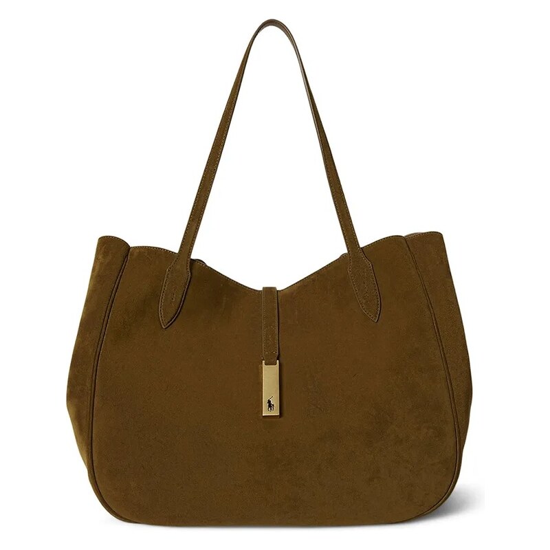 Semišová kabelka Polo Ralph Lauren 111205593