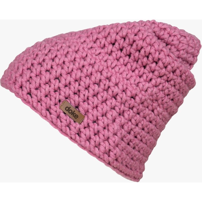 DOKE Háčkovaná čepice Bost rose
