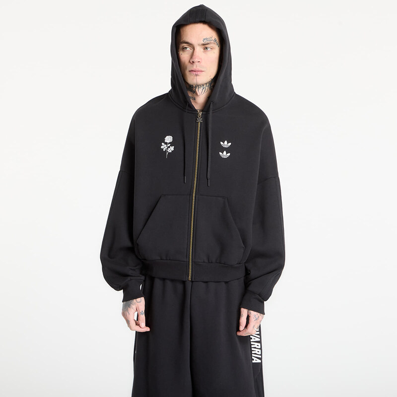adidas Originals Mikina adidas Chavarria Heavyweight Zip Hoodie Black 111213875