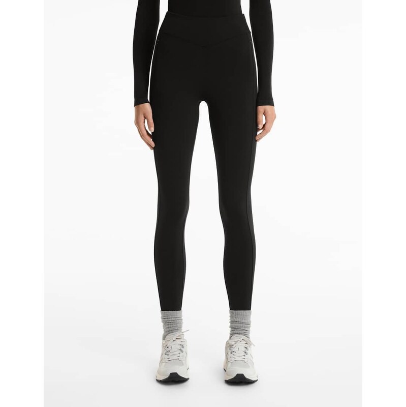 OYSHO Warm high-rise ankle-length leggings with pockets 70 cm in