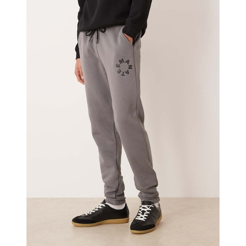 ASOS DESIGN SLIM FIT JOGGER IN KHAKI-Green