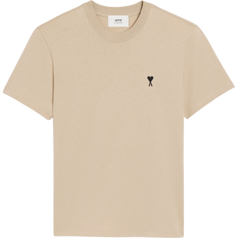 AMI PARIS Coeur Beige tričko