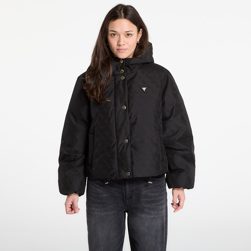 Bunda GUESS 4G Boxy Puffer Jacket Jacquard Jblk Mon L 111215504