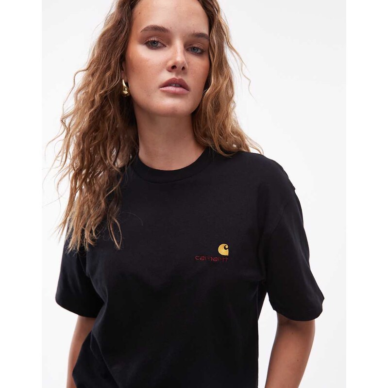 Carhartt WIP american script t-shirt in black