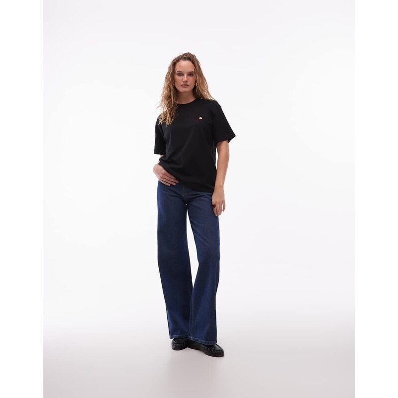 Carhartt WIP american script t-shirt in black