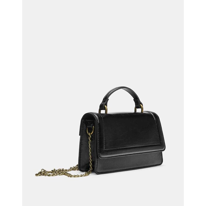 Pull&Bear Rigid crossbody bag in black 111215713