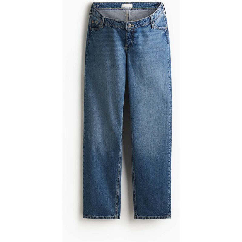 H&M - MAMA Before & After Straight Low Jeans - Denim Blue