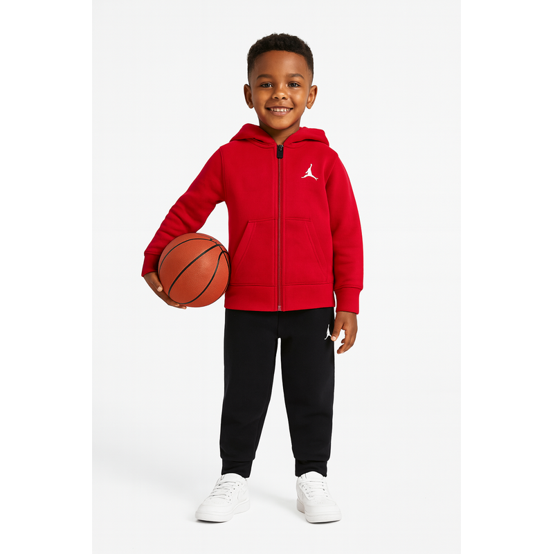 Jordan mj brklyn flc fz hoodie set RED