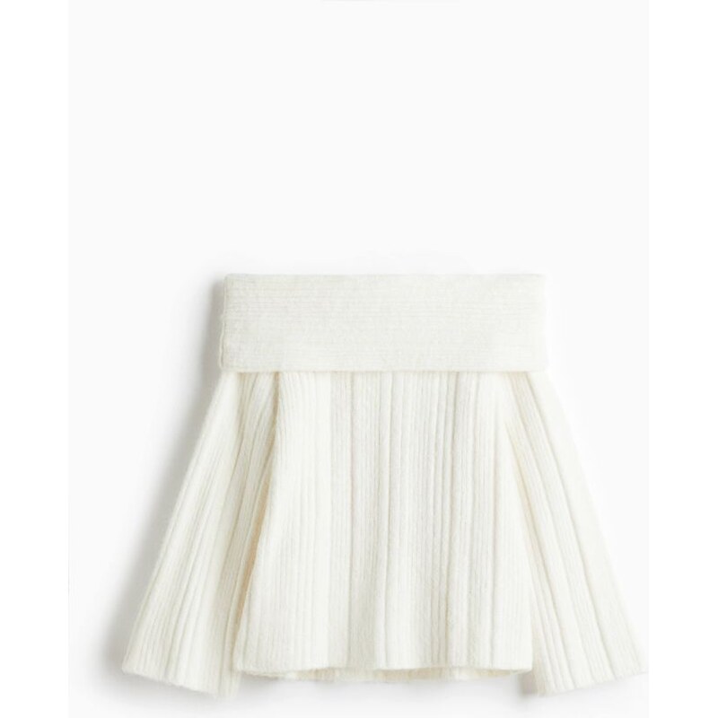 H&M - Svetr odhalující ramena - Bílá