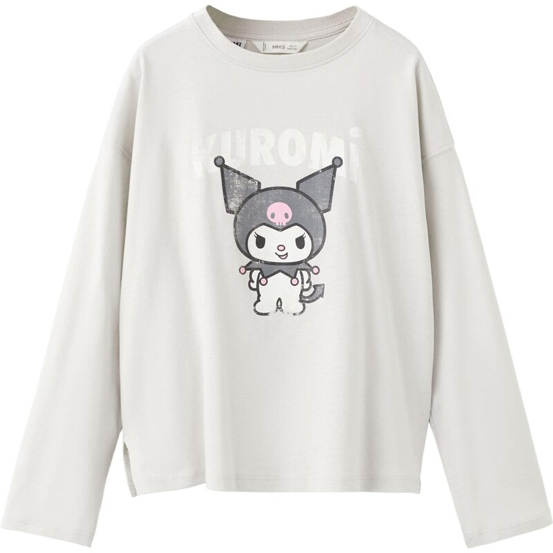 MANGO KIDS Tričko HKKUROMI šedá / světle šedá / černá / offwhite