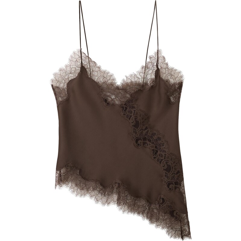 MANGO Top Tity čokoládová 111218645