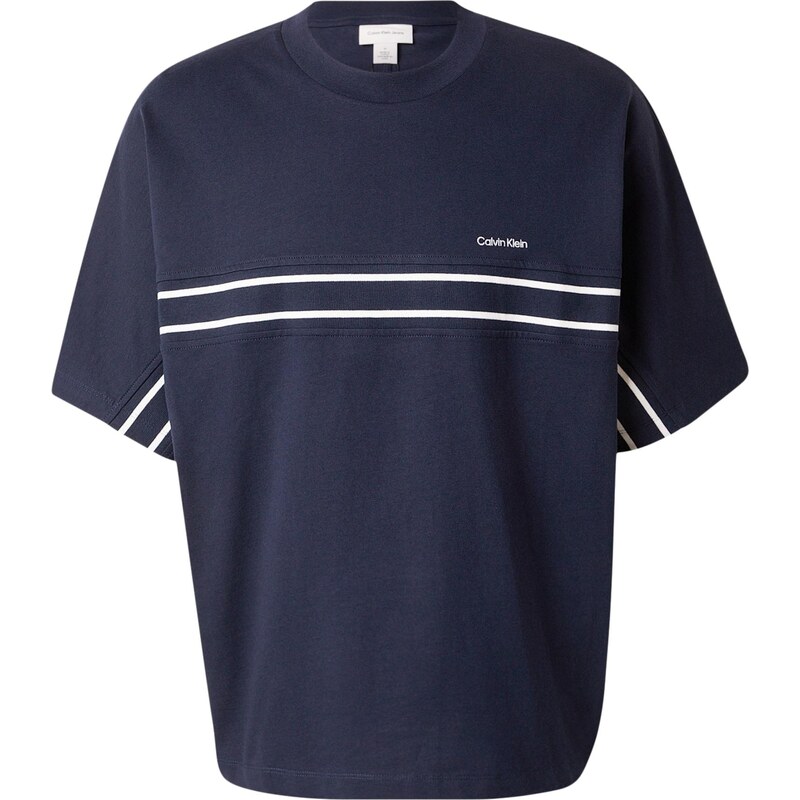 Calvin Klein Tričko marine modrá / bílá