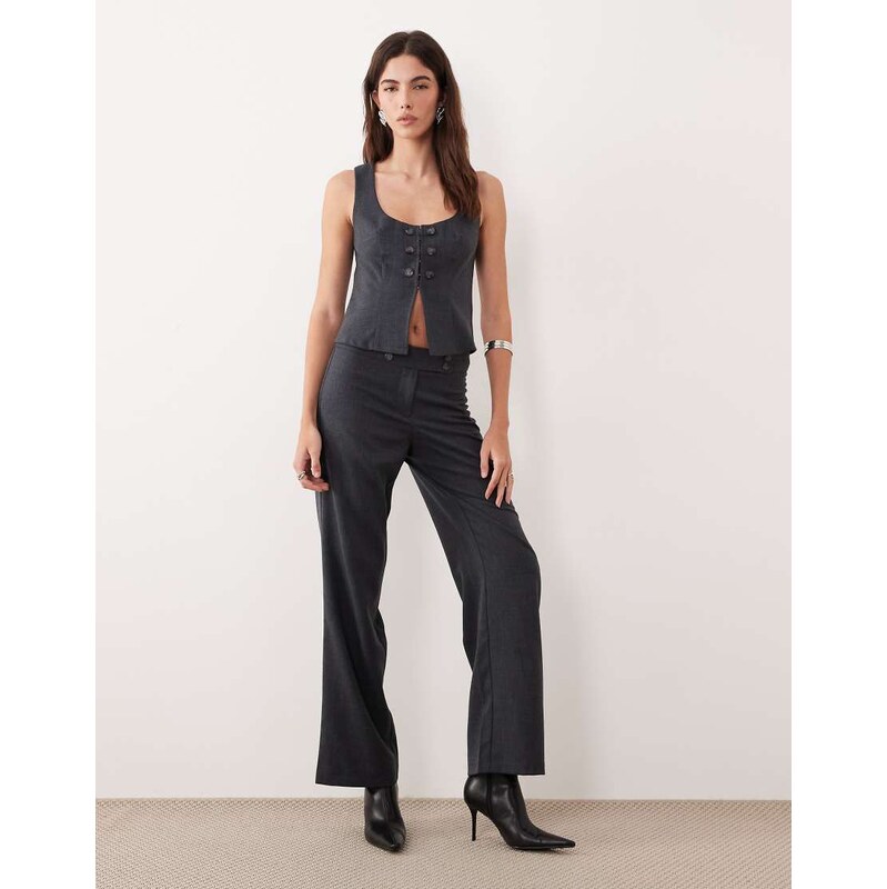 Motel co-ord Arisyo tailored trouser in grey