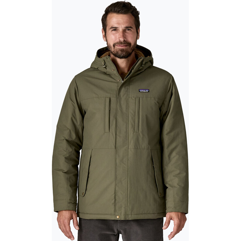 Pánská péřová bunda Patagonia Isthmus Parka basin green