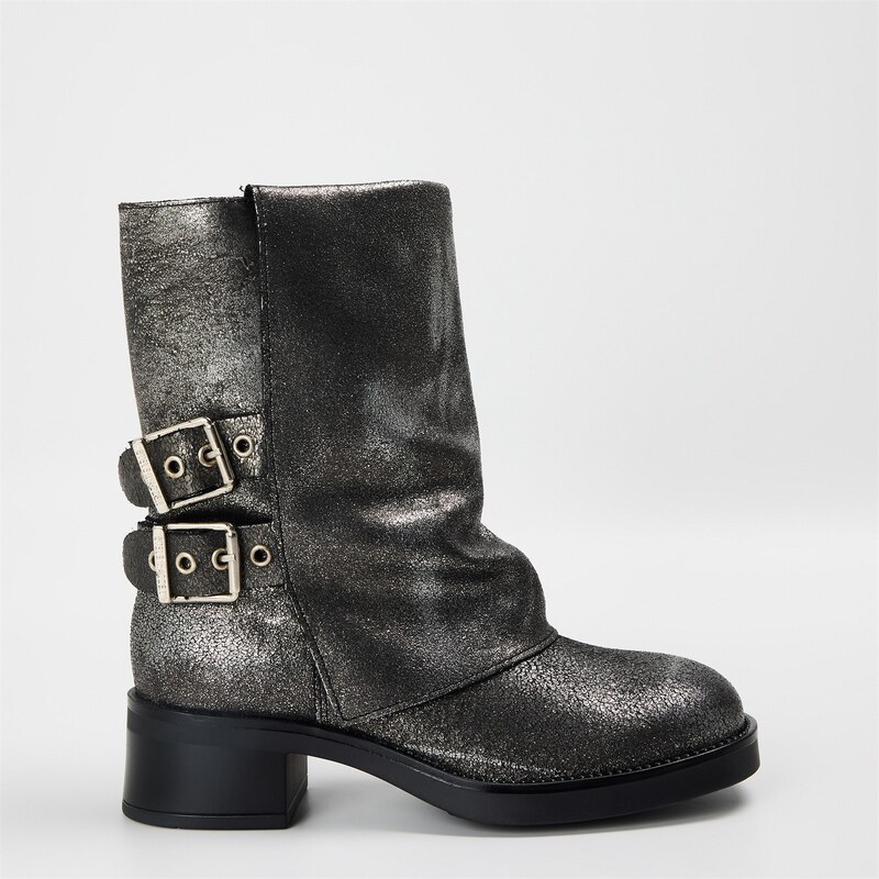 Kozačky Steve Madden Silver Lthr 4780080 111228583