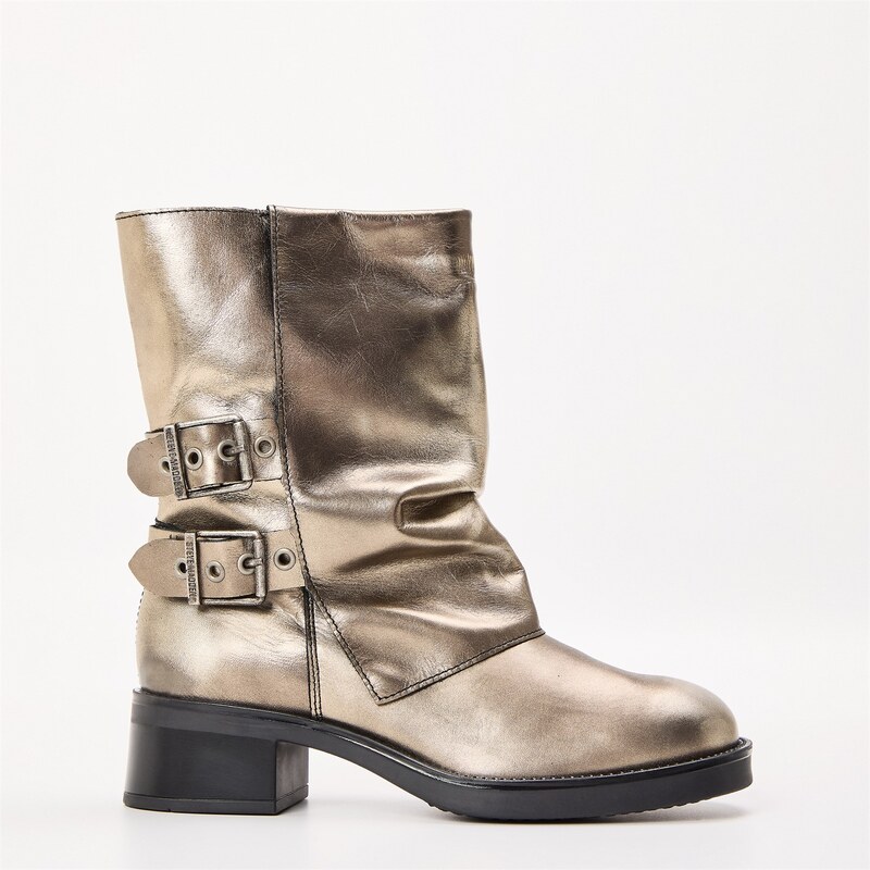 Kozačky Steve Madden Gold Lthr 9871863 111228584
