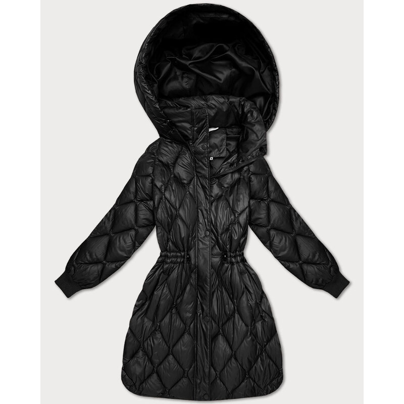 Dámská zimní bunda nadměrné velikosti Minority black (M2-6518-1) 111230633