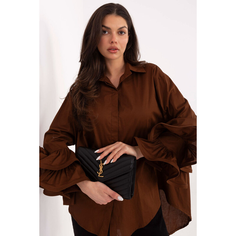 Košile s dlouhým rukávem model 222314 Italy Moda