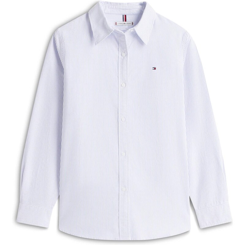 TOMMY HILFIGER Halenka chladná modrá / bílá