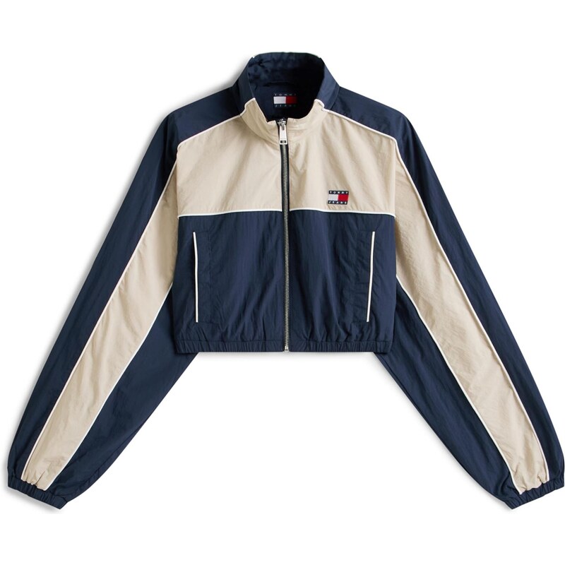 Tommy Jeans Přechodná bunda režná / modrá / červená / bílá