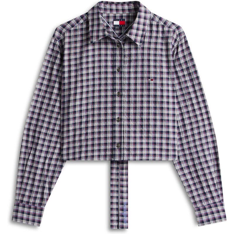 Tommy Jeans Halenka námořnická modř / pink / bílá 111233114