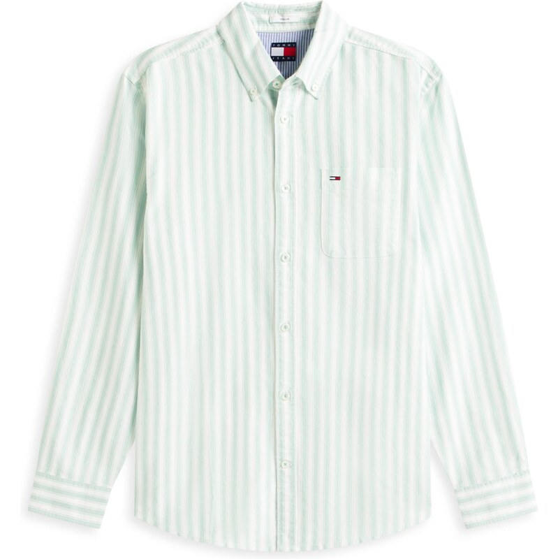 Tommy Jeans Košile pastelově zelená / bílá