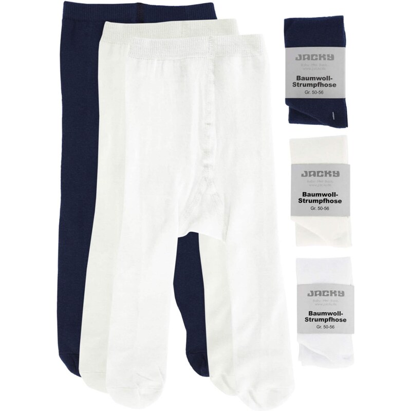 JACKY Punčocháče námořnická modř / bílá / offwhite