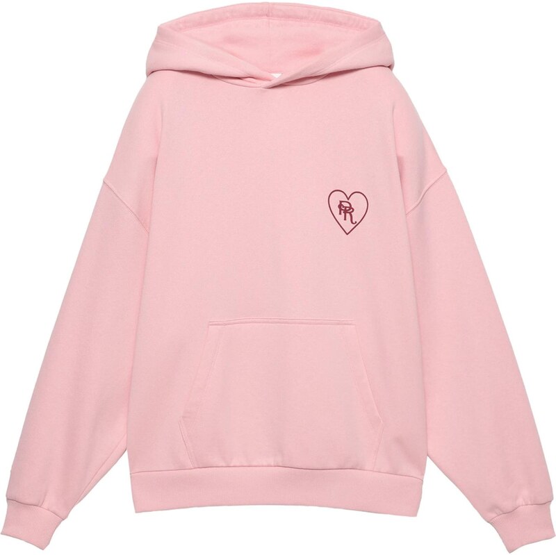 Pull&Bear Mikina PACIFIC růžová / ohnivá červená 111233366