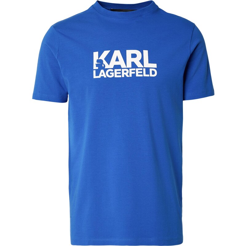 Karl Lagerfeld Tričko modrá / bílá