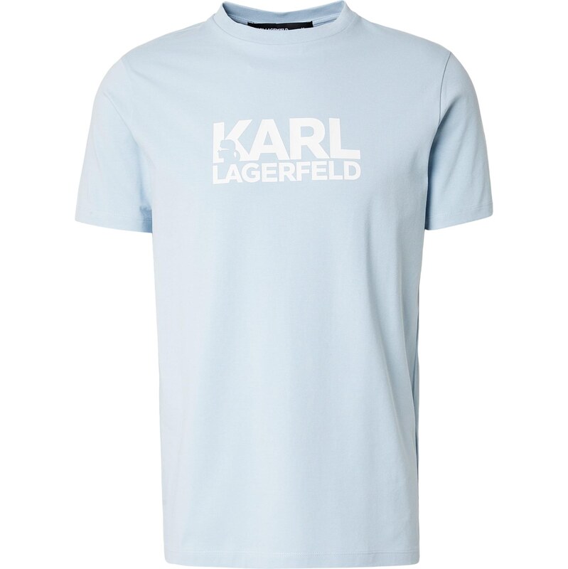 Karl Lagerfeld Tričko světlemodrá / bílá