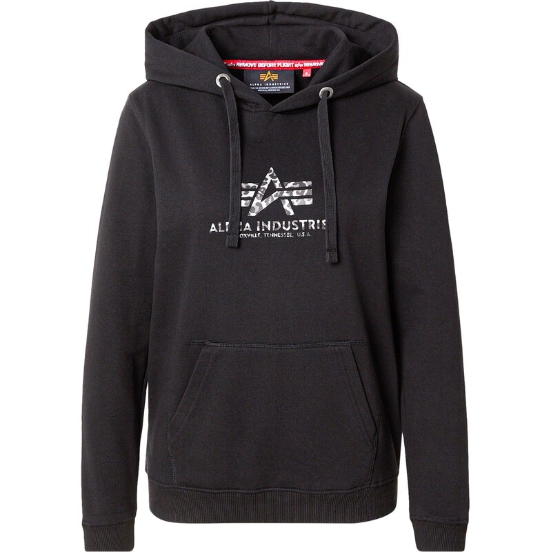 ALPHA INDUSTRIES Mikina šedá / černá / bílá 111233463