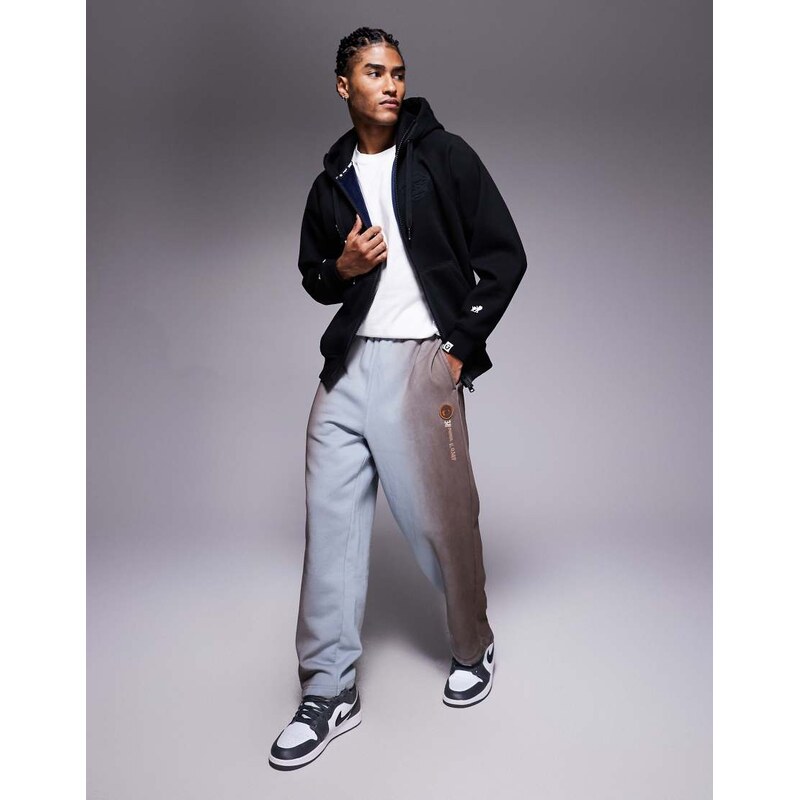 Aape by A Bathing Ape loose fit joggers in washed blue with leg 111288871