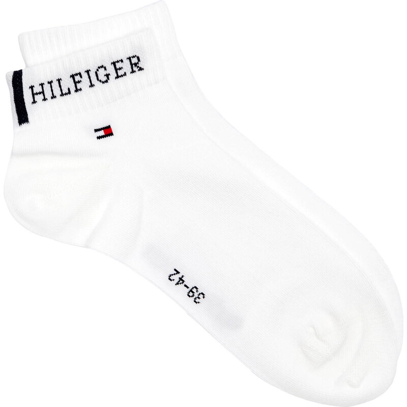 Tommy Hilfiger pánské bílé ponožky 2 pack