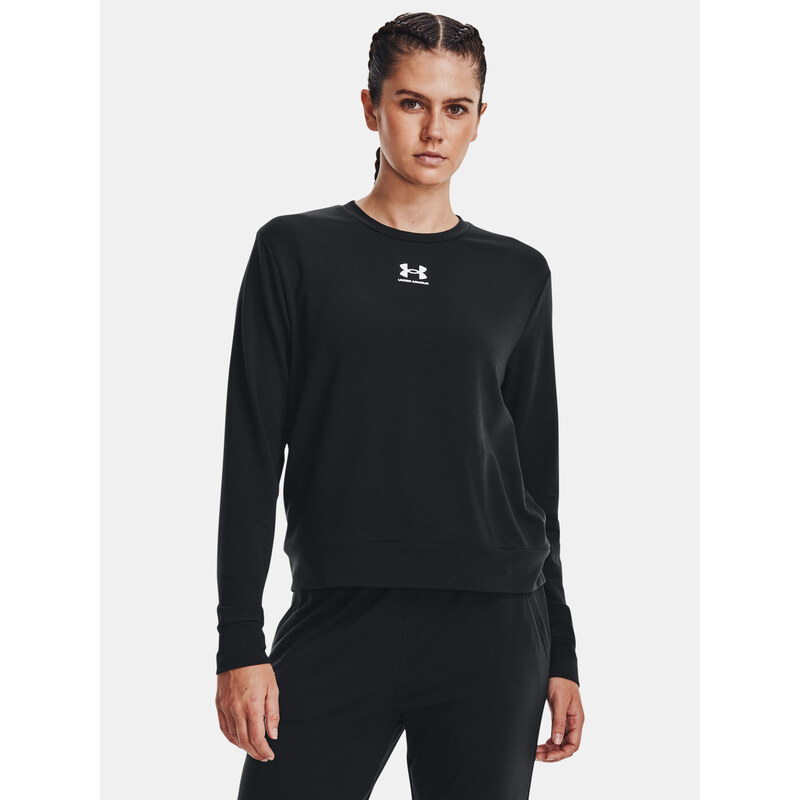 Under Armour Tričko Rival Terry Crew-BLK - Dámské 73850571
