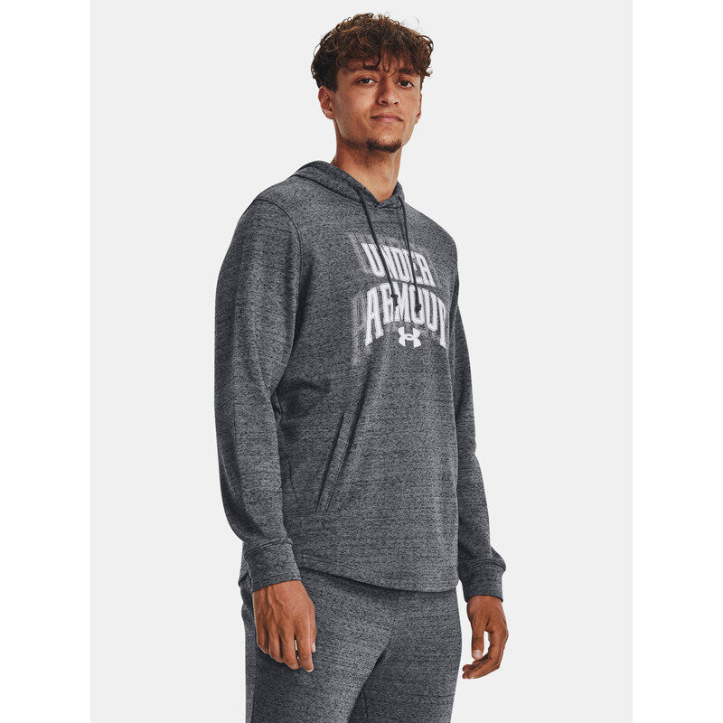 Under Armour MMikina UA Rival Terry Graphic HD-GRY - Pánské
