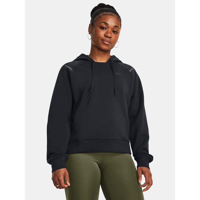 Under Armour MMikina Unstoppable Flc Hoodie-BLK - Dámské 87033172
