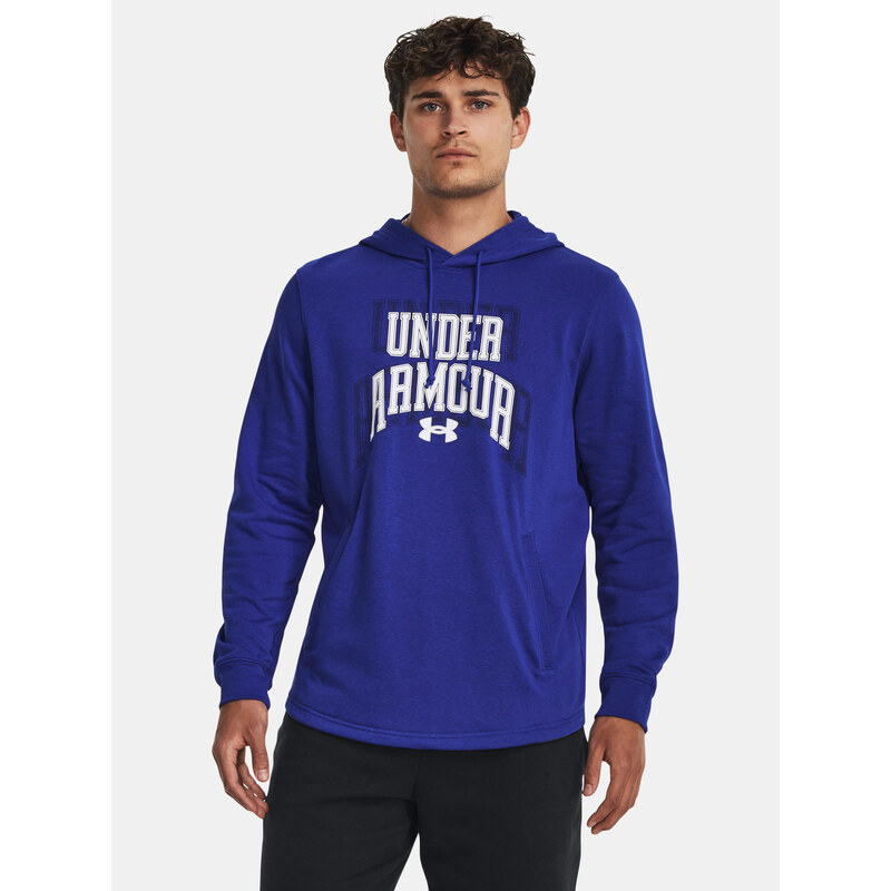Under Armour MMikina UA Rival Terry Graphic HD-BLU - Pánské