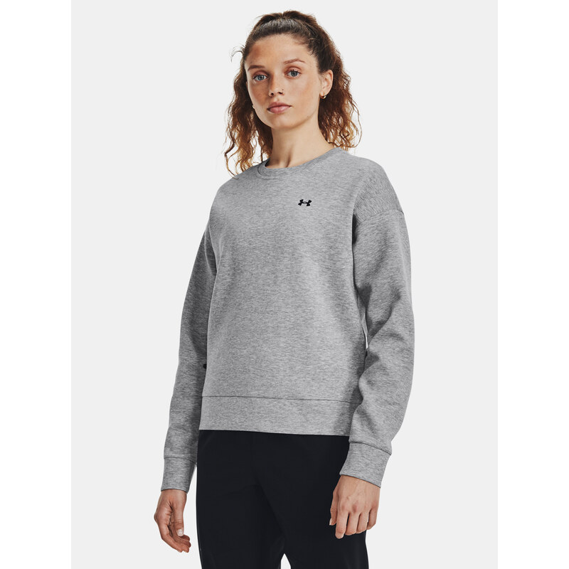 Under Armour MMikina Unstoppable Flc Crew-GRY - Dámské