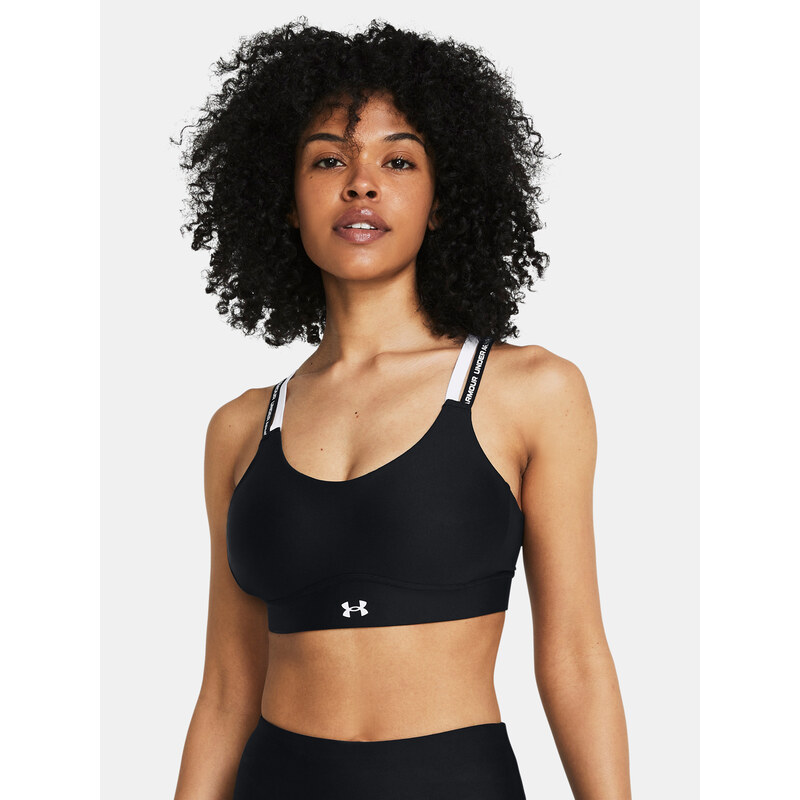Under Armour Podprsenka UA Infinity Mid 2.0 Rib Bra-BLK - Dámské