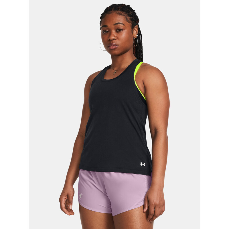 Under Armour Tílko UA Launch Splatter Singlet-BLK - Dámské