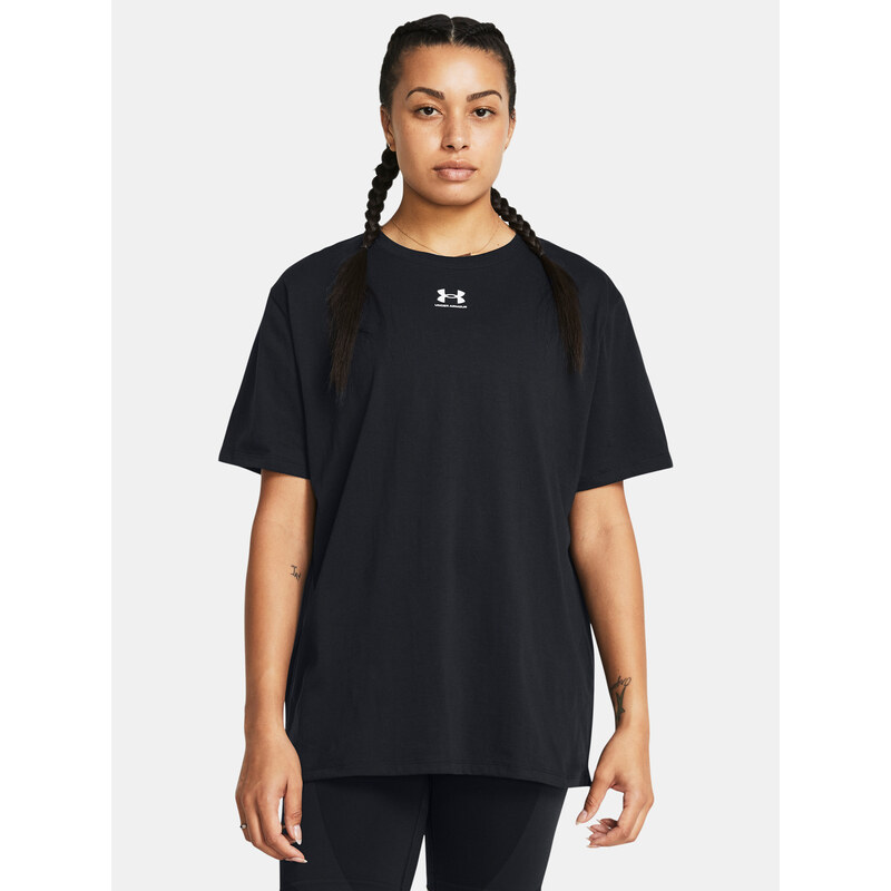 Under Armour Tričko Campus Oversize SS-BLK - Dámské
