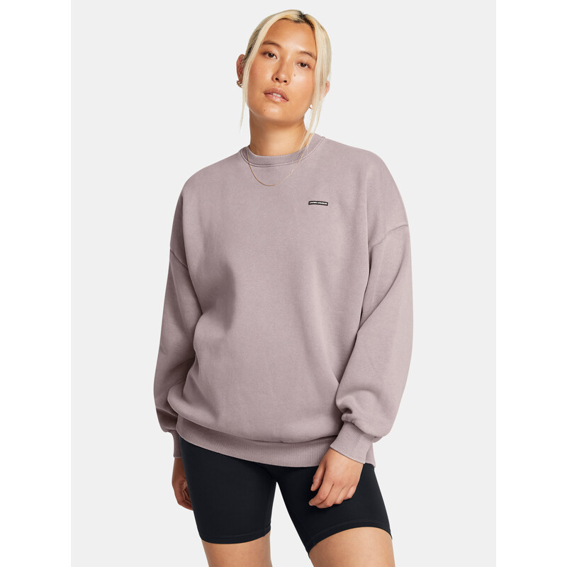 Dámská mMikina Under Armour UA Icon HWT Flc OS Crew-GRY - Dámské