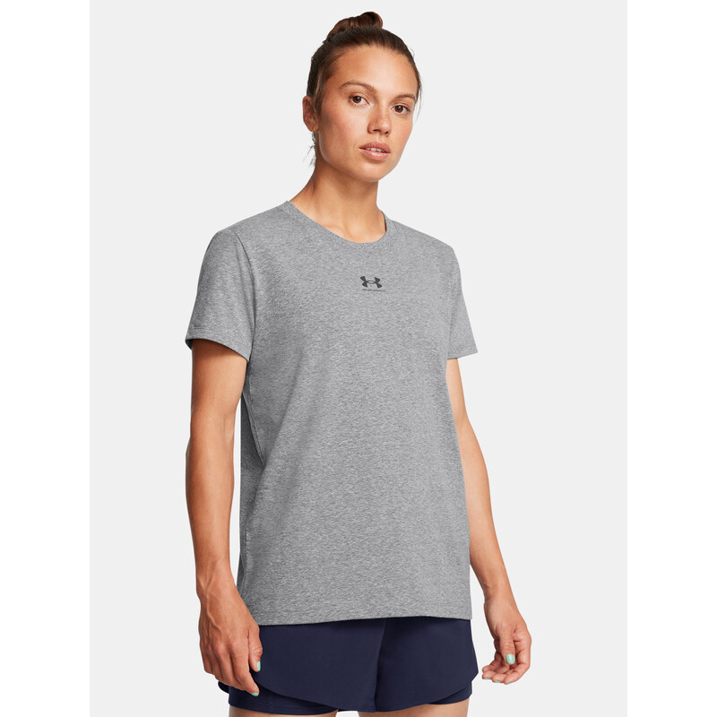 Dámské tričko Under Armour UA Rival Core SS-GRY - Dámské