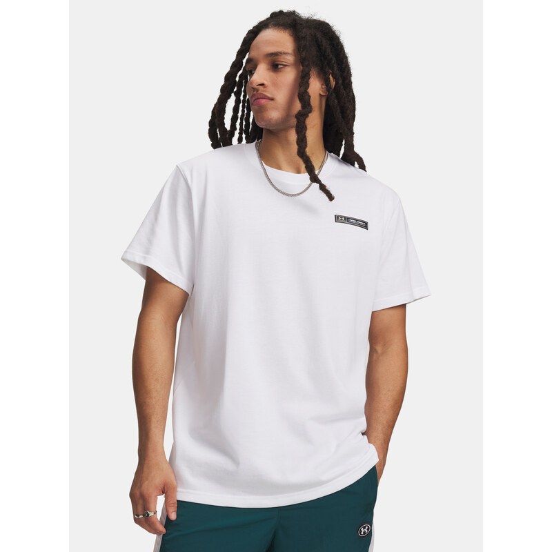 Under Armour Tričko UA HW ARMOUR LABEL SS-WHT - Pánské