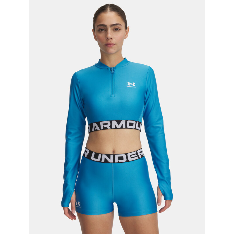 Dámské tričko Under Armour HeatGear Rib 1/4 Zip LS - Dámské